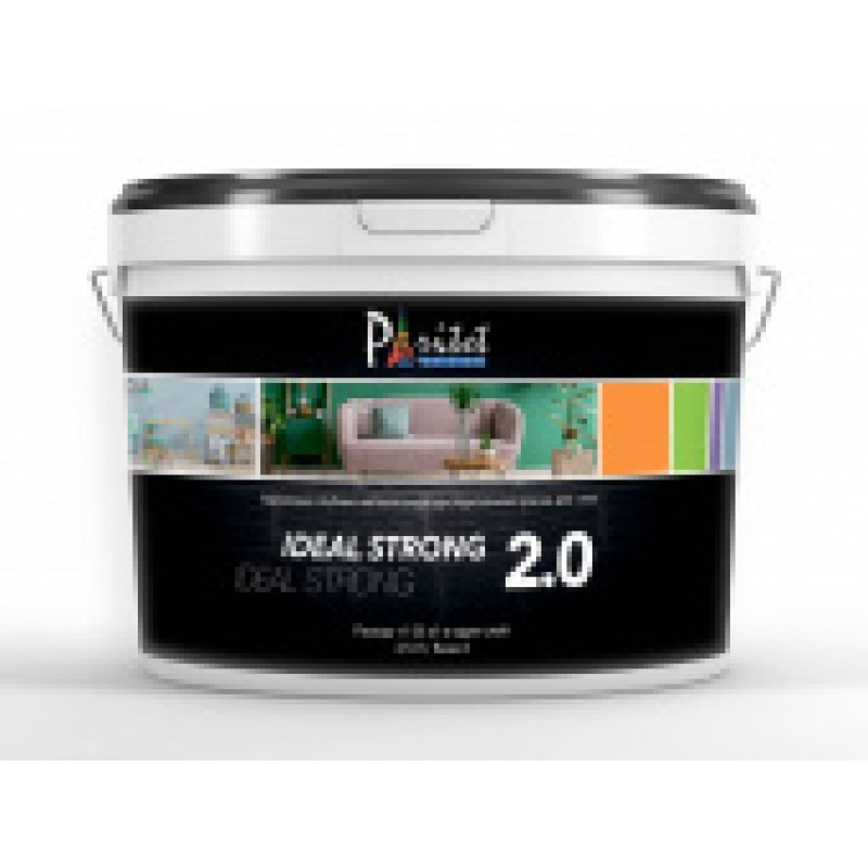 Стойкая к истиранию акриловая краска для интерьеров Paritet Ideal Strong 2.0