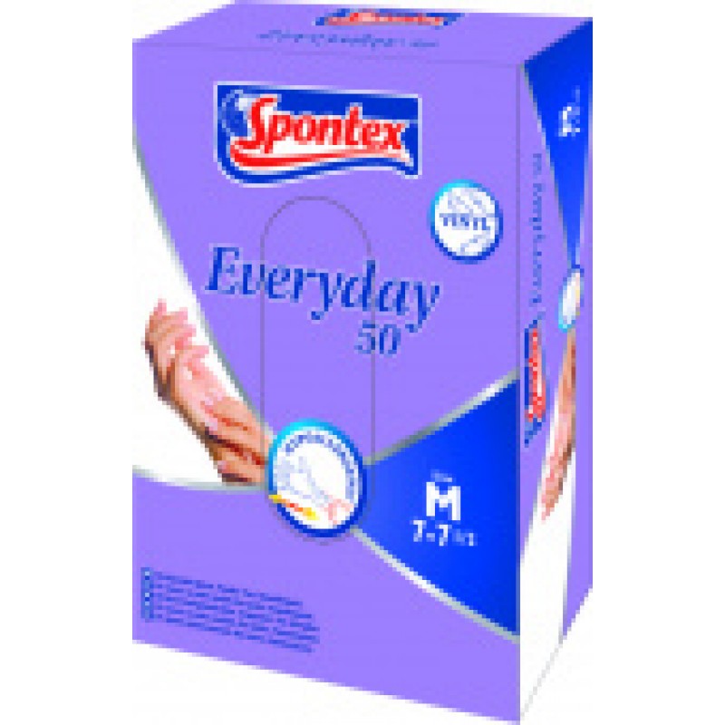 Виниловые перчатки Spontex Everyday