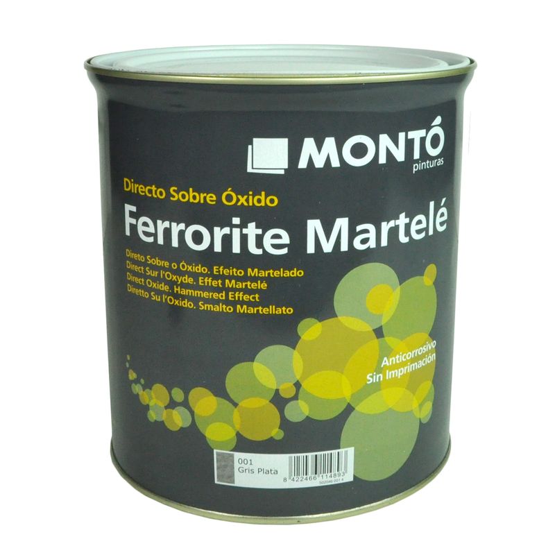 Алкидная молотковая эмаль черная Monto FERRORITE ESMALTE MARTELE NEGRO