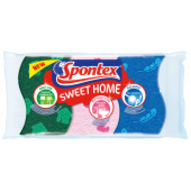 Набор целюлозных губок для дома Spontex Sweehome 3шт.