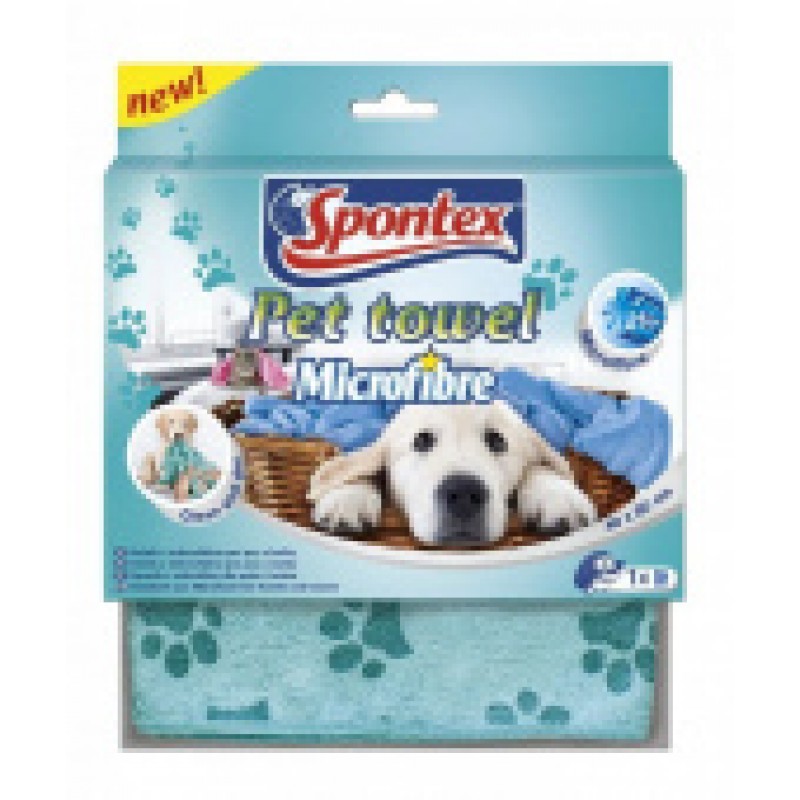 Полотенце для питомцев из Микрофибры Spontex Microfibre Pet Towel (40*80см)