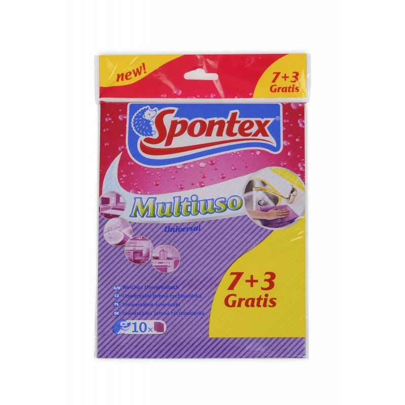 Многоцелевая универсальная салфетка Spontex Multiuso 7+3 (10шт)