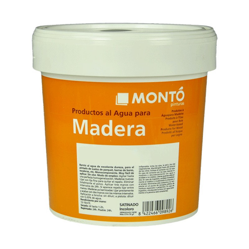 Лак паркетный матовый Monto BARNIZ PARQUET ACQUA MATE