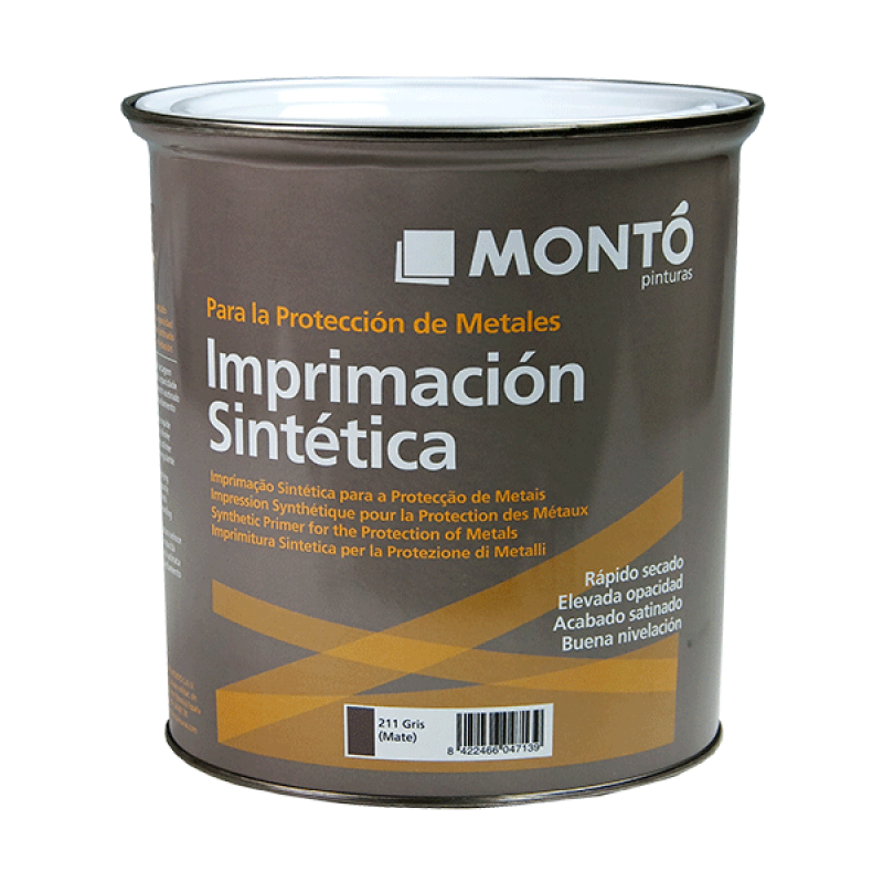 Быстросохнущая грунтовка Monto IMPRIMACION SINTETICA NEGRO DE